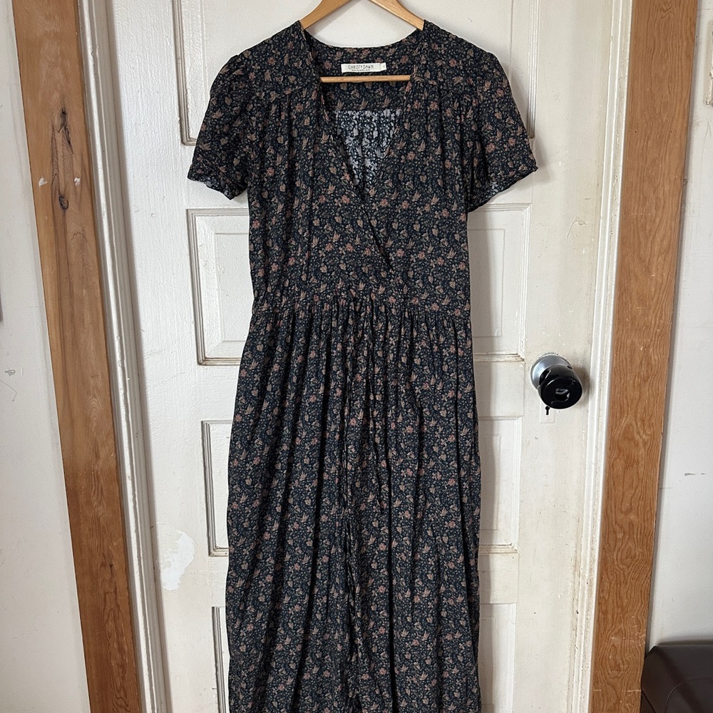 Christy Dawn Indigo Floral Dawn Dress